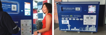 Promotion of recycling of used paper and clothes